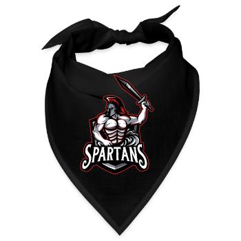 Spartaner - Bandana - Schwarz - Vorne