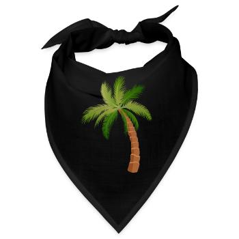 Palme Palmen - Bandana - Schwarz - Vorne