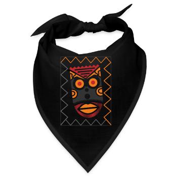TALISMAN RYUJIN Maske, lustiges T-Shirt - Bandana - Schwarz - Vorne