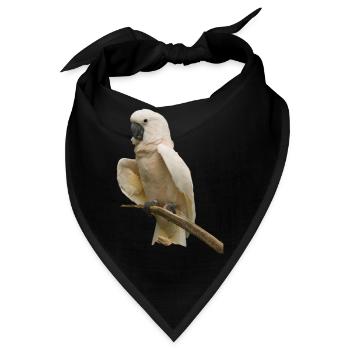 weiße galah cockato - Bandana - Schwarz - Vorne