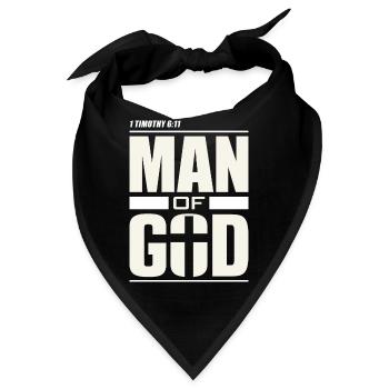 Mann Gottes - Christliche Kleidung - Bandana - Schwarz - Vorne