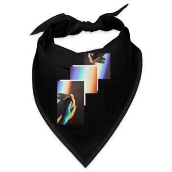 Hand Design - Bandana - Schwarz - Vorne