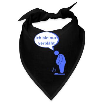 verbläht - Bandana - Schwarz - Vorne