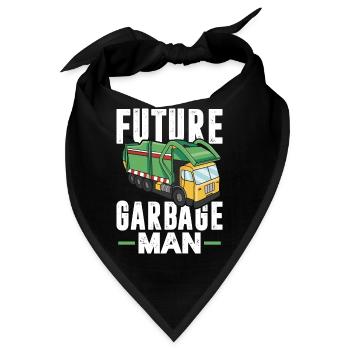 Recycling Garbage Truck – Recycling Management - Bandana - Schwarz - Vorne