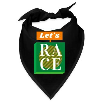 Das Rennen - Bandana - Schwarz - Vorne