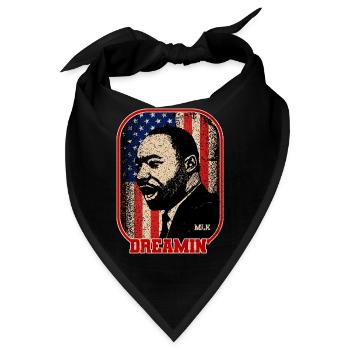 MARTIN LUTHER KÖNIG - Bandana - Schwarz - Vorne