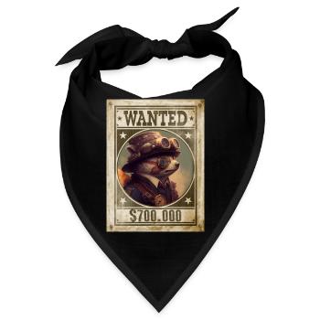 Steampunk Faultier der Flüchtling - Bandana - Schwarz - Vorne
