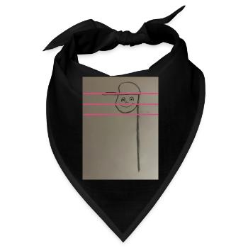 Die Note - Bandana - Schwarz - Vorne