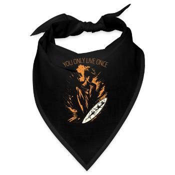 YOLO - Bandana - Schwarz - Vorne