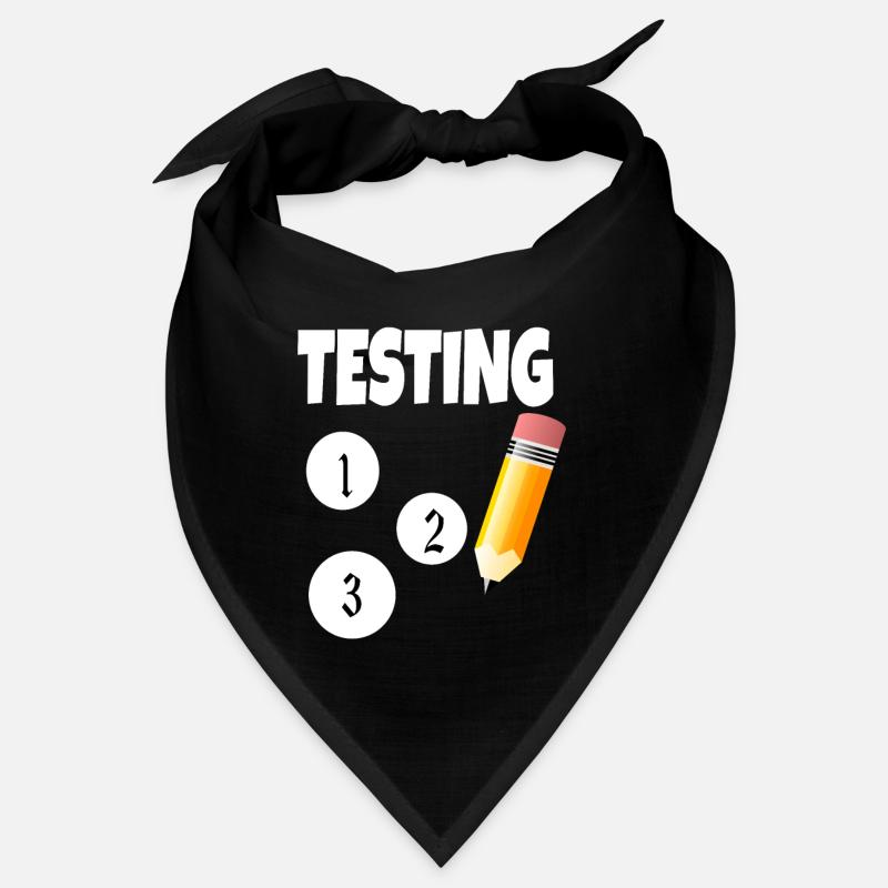 Test 123 mit Bleistift Bandana
