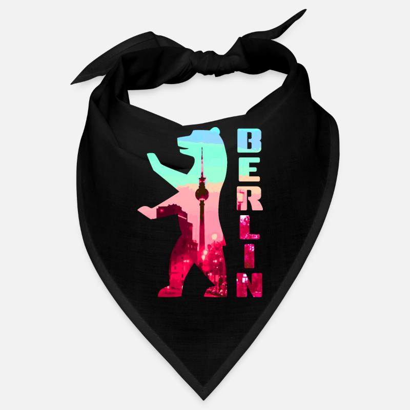 Berlin Bear Neon Silhouette Bandana