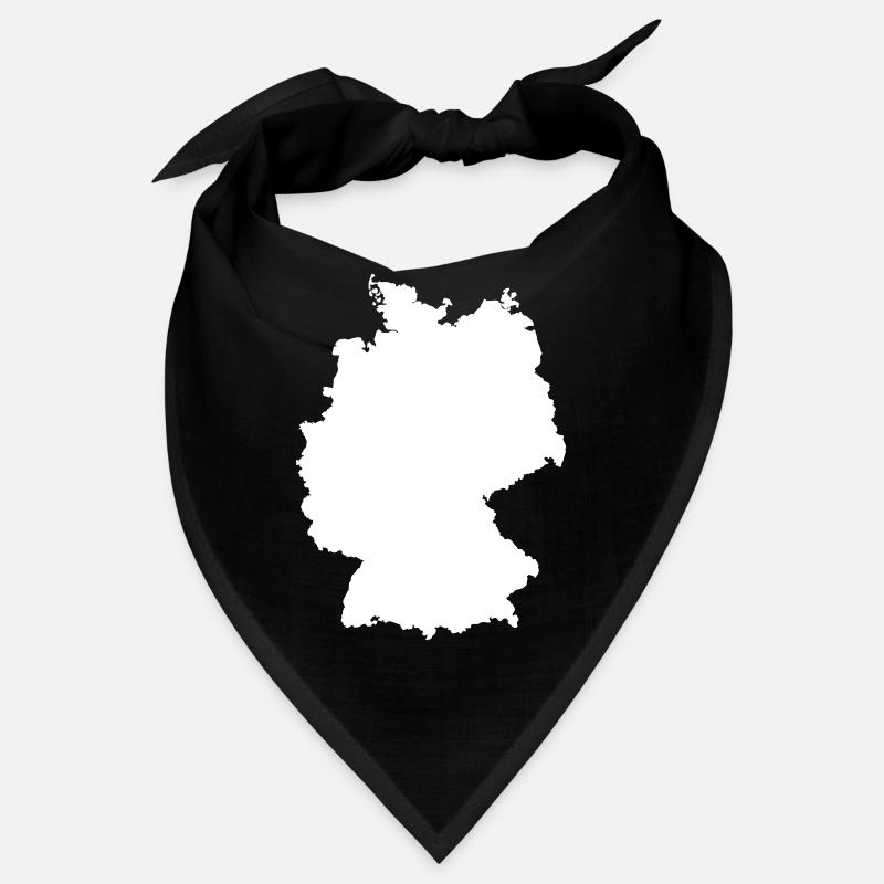 Germany Map Silhouette Contour Bandana