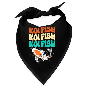 Koi Fisch Koi Karpfen Koi Koi Koi Koi - Bandana - Schwarz - Vorne