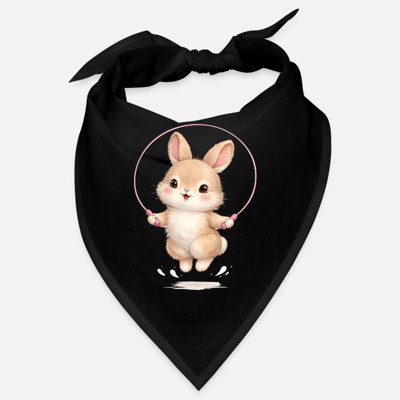 Cute bunny jumping rope Bandana