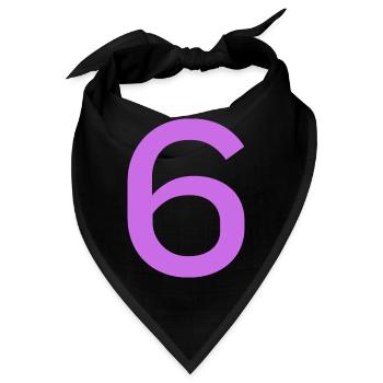 6 - Bandana - Schwarz - Vorne