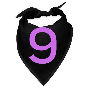 9 - Bandana - Schwarz - Vorne