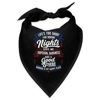 Good Scare Horror Night Quote - Bandana - Schwarz - Vorne