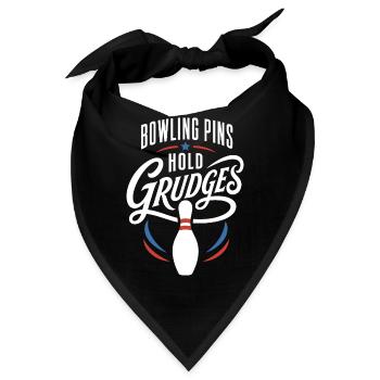 Bowling Pins Hold Grudges - Bandana - Schwarz - Vorne