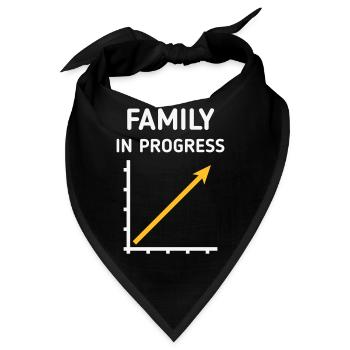 Family In Progress (Schwanger / Eltern / NEG 2C) - Bandana - Schwarz - Vorne
