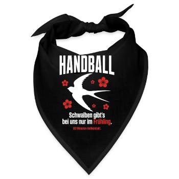 Schwalben gibt es nur im Frühling – Handball - Bandana - Schwarz - Vorne