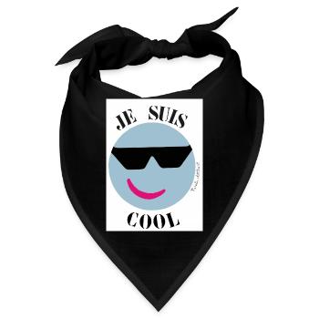 Ich bin Kühle - Bandana - Schwarz - Vorne