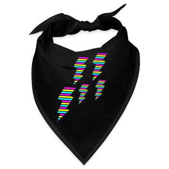 tri color flash blitz electro power - Bandana - Schwarz - Vorne