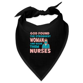 Krankenschwester Krankenpfleger Krankenhaus - Bandana - Schwarz - Vorne