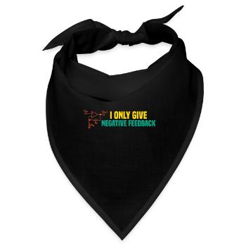 Negative Feedback Strom Spannung Positiv - Bandana - Schwarz - Vorne
