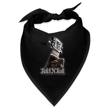 Gitarre Musiker Geschenkidee Gitarristen - Bandana - Schwarz - Vorne