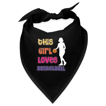 Basketball Basketballspieler Korb werfen Sport - Bandana - Schwarz - Vorne