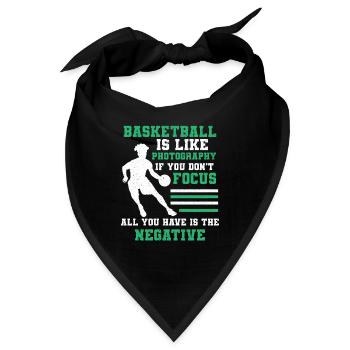 Basketball Basketballspieler Korb werfen - Bandana - Schwarz - Vorne