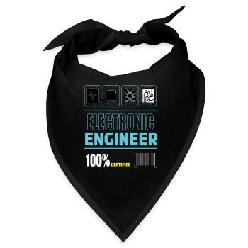 Elektro Ingenieur Elektroingenieur Elektrotechnik - Bandana - Schwarz - Vorne