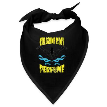 Schwimmer Schwimmen 50 Meter Bahn Brustschwimmen - Bandana - Schwarz - Vorne