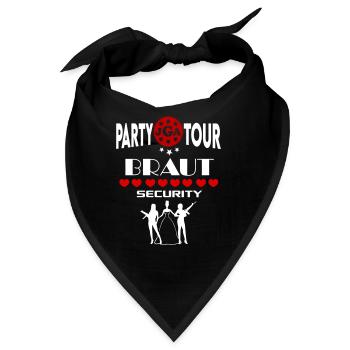 Jga Braut Security Sicherheit Security Brautpaar - Bandana - Schwarz - Vorne