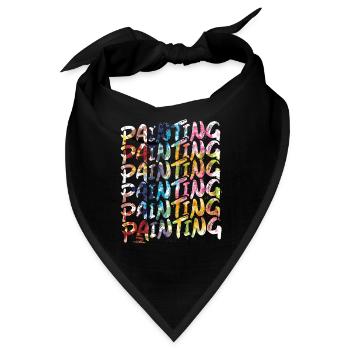 Maler Zeichner für Künstler - Bandana - Schwarz - Vorne