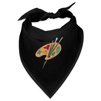 Maler Zeichner für Künstler - Bandana - Schwarz - Vorne