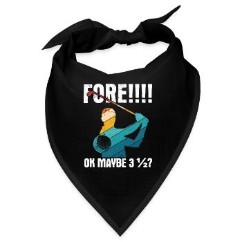 Golfplatz zum Golfen Golf - Bandana - Schwarz - Vorne
