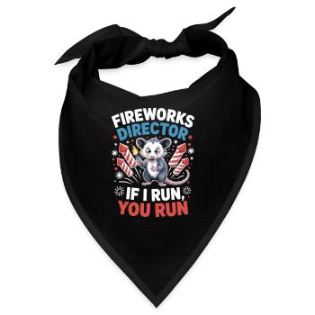 Fireworks director opossum - Bandana - Schwarz - Vorne