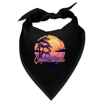 Copacabana Sunset - Bandana - Schwarz - Vorne