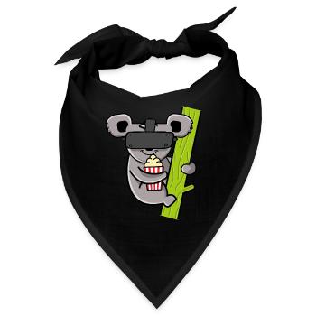 KOALA VR - Bandana - Schwarz - Vorne