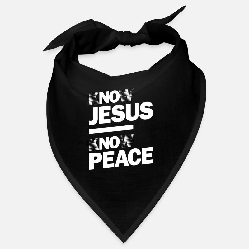 Know Jesus Know Peace | Christian Design Bandana