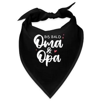 Bis bald Oma & Opa. Enkelkind - Bandana - Schwarz - Vorne
