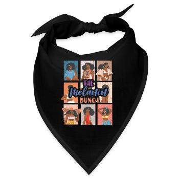 Das Melanin-bündel Für Stolze Afroamerikaner - Bandana - Schwarz - Vorne