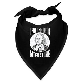 Ich Setze Das Licht In Literaturdesign Für - Bandana - Schwarz - Vorne