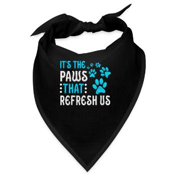 Es Sind Die Pfoten, Die Uns Das Design Für Tiere - Bandana - Schwarz - Vorne