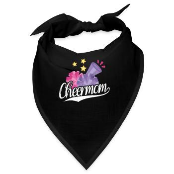 Cheer Mom Design Für Cheerleader Cheer - Bandana - Schwarz - Vorne