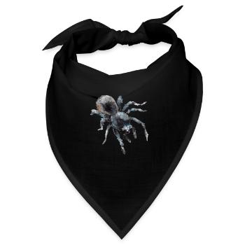 Vogelspinne Tarantel Tarantula - Bandana - Schwarz - Vorne