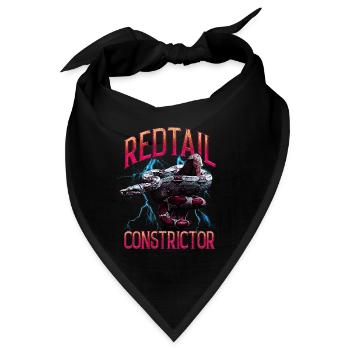 Red Tail Boa Moderne Streetwear Reptil Keeper - Bandana - Schwarz - Vorne