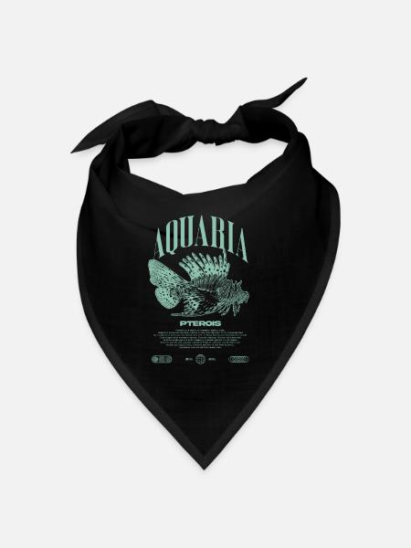 Rotfeuerfisch Marine Fish Keeper Moderne Streetwear - Bandana - Schwarz - Vorne