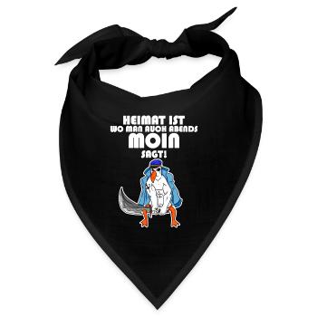 Nordsee - Bandana - Schwarz - Vorne